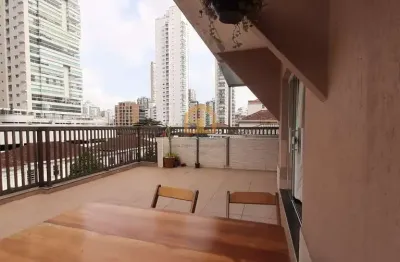 Cobertura em prédio de 3 andares 03 dormitórios bairro embaré - santos/sp