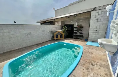 Apartamento cobertura duplex com piscina no bairro gonzaga em santos