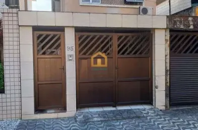 Casa sobreposta 2 dormitórios, sendo 1 suíte  no bairro marapé - santos/sp