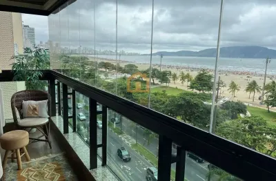 Apartamento 2 dormitórios, sendo 2 suítes à venda – vista panorâmica para o mar | santos/sp