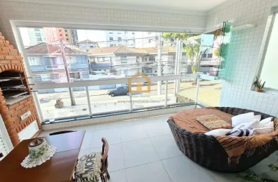 Sobreposta alta 3 dormitórios, sendo 2 suítes 146 m²  no bairro embaré - santos/sp