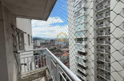 Apartamento no condomínio fechado acqua play - bairro marapé, santos / sp.