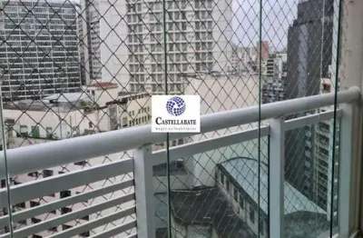 Apartamento mobiliado para venda em são paulo, centro, 1 dormitório, 1 suíte, 2 banheiros, 1 vaga