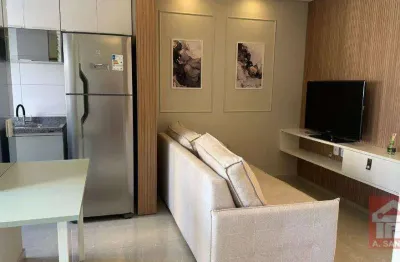Apartamento mobiliado com 2 dormitórios para alugar, 46 m² por r$ 4.500/mês - tatuapé - são paulo/sp