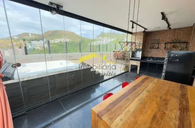 Cobertura à venda, 4 quartos, 1 suíte, 2 vagas, buritis - belo horizonte/mg