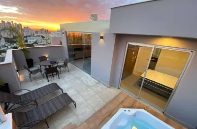 Cobertura para aluguel, 1 quarto, 1 suíte, 2 vagas, estoril - belo horizonte/mg