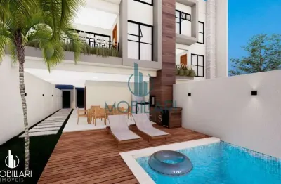 Sobrado de alto padrão com 3 suítes na escola agrícola em blumenau/sc