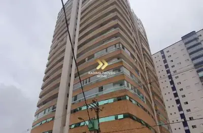 Apartamento 2 dormitórios com suíte, sala 3 ambientes vila tupi - praia grande