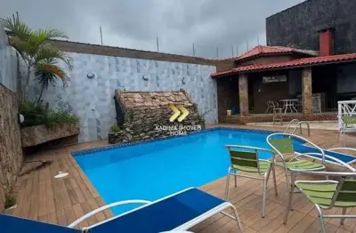 Casa térrea de alto padrão à venda 3 dormitórios piscina solemar praia grande/sp