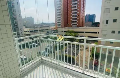 Apartamento 2 dormitórios, sacada 51m² área útil, cidade ocian praia grande