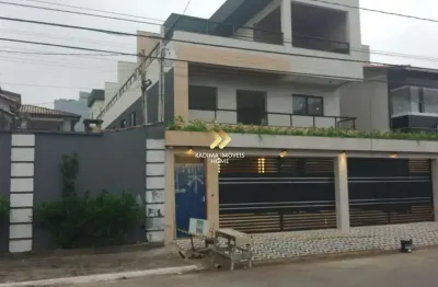 Casa em condomínio fechado com 3 quartos à venda na rua antilhas, 430, guilhermina, praia grande, 78 m2 por r$ 470.000