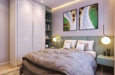 Apartamento 2 dormitórios 1 suite lazer completo vila guilhermina praia grande