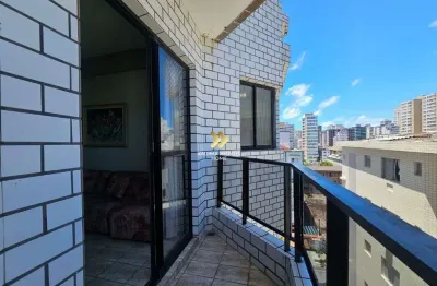 Apartamento 1 dormitório vista livre mobiliado canto forte praia grande