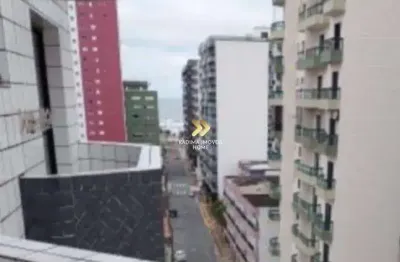 Apartamento 1 dormitório com vista mar da sacada – frente rua