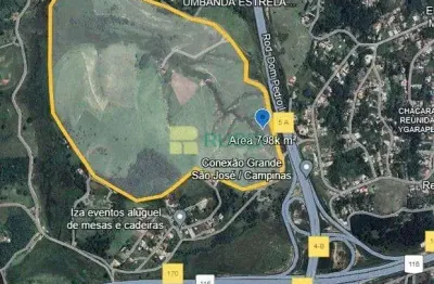 Área à venda, 798000 m² por r$ 20.900.000,00 - parque dos príncipes - jacareí/sp