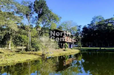 Chácara com casa e área de festas , bairro conquista, balneário barra do sul, sc