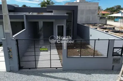 Casa geminada a 330m do mar a venda, bairro salinas, balneário barra do sul, sc