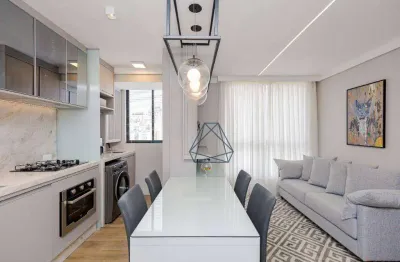 Apartamento com 2 dormitórios para alugar, 53 m² por r$ 4.566,00/mês - portão - curitiba/pr