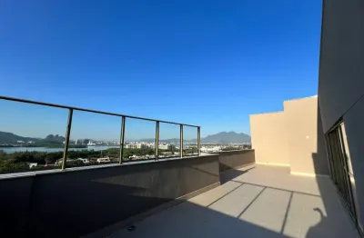 Excelente cobertura linear com suítes e 4 vagas na barra da tijuca