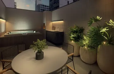 Apartamento de 1 quarto garden em construção em copacabana