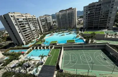 Apartamento porteira fechada com 3 Quaeros e 2 Vagas na Barra