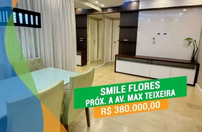 Apartamento com 2 quartos à venda na rua são judas tadeu, 290, flores, manaus, 59 m2 por r$ 380.000