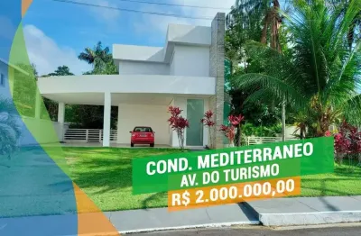 Casa em condomínio fechado com 3 quartos à venda na condomínio mediterrâneo, tarumã, manaus, 503 m2 por r$ 2.000.000
