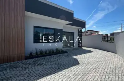 Casa geminada com 01 suíte + 02 quartos + 01 vaga de gargem, escolinha, guaramirim