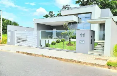 Casa alto padrão com 03 suítes - bairro barra do rio cerro, jaraguá do sul