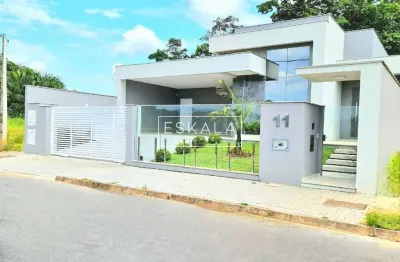 Casa alto padrão com 03 suítes - bairro barra do rio cerro, jaraguá do sul