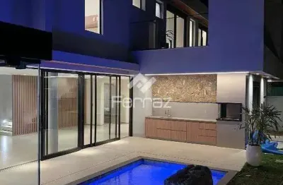 Casa em condomínio fechado à venda, 4 suítes, 4 vagas, alphaville 1 - uberlândia/mg