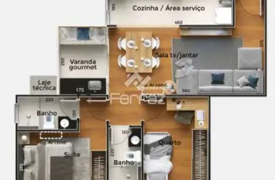 Apartamento à venda, 2 quartos, 1 suíte, 1 vaga, grand ville - uberlândia/mg
