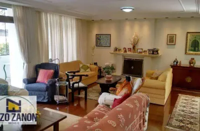 Excelente apartamento, amplo, com 228 m² de área útil, 3 vagas, 4 dormitórios, sala ampla com 3 ambiente e escritório. portaria 24 horas presencial.