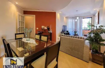 Apartamento com 114 m² de área útil, são 3 vagas livres de garagem, 3 dormitórios (suíte). condomínio com segurança 24 horas e lazer com quadra.