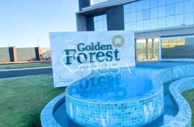 Venda terreno no condomínio golden forest, com lazer completo