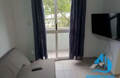Apartamento de 1 dormitório de frente para a praia com vista mar lateral perequê açú