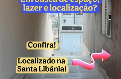 Excelente casa com 200 m2 de área total na santa libânia!