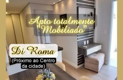 Apto totalmente mobiliado à venda no di roma - centro de bragança!