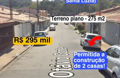 Terreno plano com 275 m2 no jd califórnia (ao lado da santa luzia)