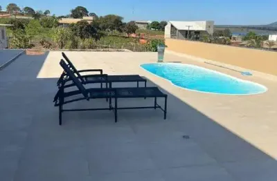 Casa com 3 dormitórios à venda, 200 m² por r$ 1.700.000 - zona rural - chapada dos guimarães/mt