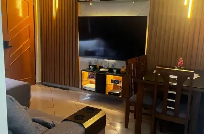 Apartamento 2 dorm, 1 vaga fixa coberta, todo reformado, vila rio de janeiro - guarulhos