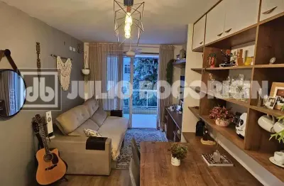 Apartamento com 1 quarto à venda na rua do monjolo, pitangueiras, rio de janeiro, 46 m2 por r$ 330.000