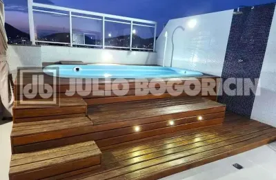 Cobertura com 3 quartos à venda na rua retiro dos artistas, pechincha, rio de janeiro, 136 m2 por r$ 610.000