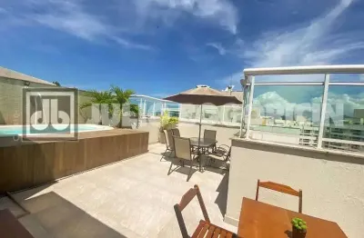 Cobertura com 4 quartos à venda na estrada benvindo de novais, recreio dos bandeirantes, rio de janeiro, 166 m2 por r$ 1.220.000