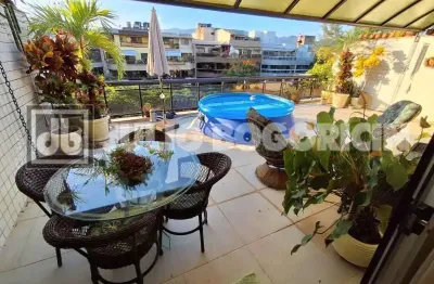 Cobertura com 3 quartos à venda na avenida genaro de carvalho, recreio dos bandeirantes, rio de janeiro, 186 m2 por r$ 1.150.000