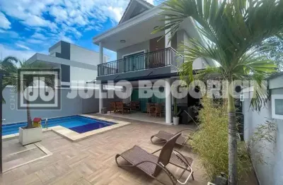Casa em condomínio fechado com 4 quartos à venda na avenida aldemir martins, recreio dos bandeirantes, rio de janeiro, 334 m2 por r$ 3.500.000