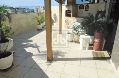 Cachambi - rua cirne maia - cobertura duplex - terraço - churrasqueira - sala - 3 quartos - dependência completa - 2 vagas - lazer e segurança - jbm502522