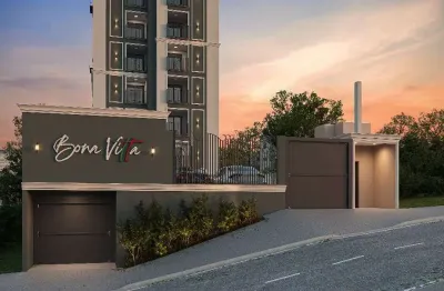 Apartamento na planta com 1 suite e 1 quarto- edificio bona vitta - b. cancelli
