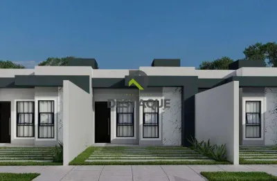 Casa em construção com 2 dormitorios- loteamento madri -