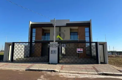 Sobrado novo com 1 suite e 2 quatos- jardim cassol- bairro tropical